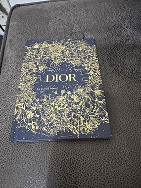 Dior Navy with Gold Floral Foil Hardcover Presentation Book.